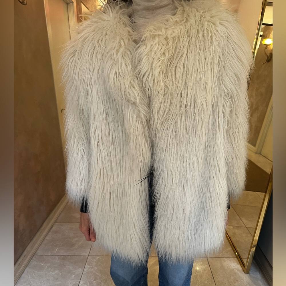 H&M Cream Teddy Jacket